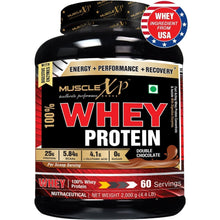 Load image into Gallery viewer, MuscleXP 100% Whey Protein - 2Kg (4.4 lbs), Double Rich Chocolate - The New Whey Standards