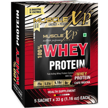Load image into Gallery viewer, MuscleXP 100% Whey Protein - 2Kg (4.4 lbs), Double Rich Chocolate - The New Whey Standards