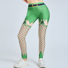 Load image into Gallery viewer, Christmas Leggings High Waist - Mistletoe