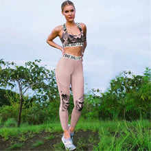 Load image into Gallery viewer, Aspire Love 2-Piece Fitness Set Leggings S
