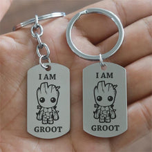 Load image into Gallery viewer, Baby Groot Stainless Steel Keychain Key Chains Style 1 / 70mm long