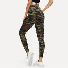 Load image into Gallery viewer, Camo Mesh Leggings Leggings Multi / XS