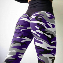 Load image into Gallery viewer, Camo Scrunch Butt Leggings Leggings Gray / XS