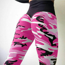 Load image into Gallery viewer, Camo Scrunch Butt Leggings Leggings Gray / XS