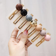 Load image into Gallery viewer, Candy Color Ball Hair Clip Barrettes HairClips pink