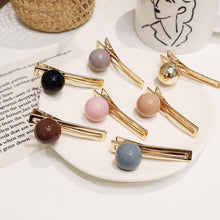 Load image into Gallery viewer, Candy Color Ball Hair Clip Barrettes HairClips pink