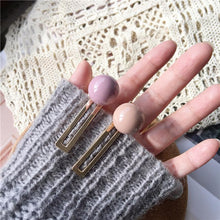 Load image into Gallery viewer, Candy Color Ball Hair Clip Barrettes HairClips pink