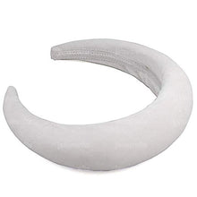 Load image into Gallery viewer, Chunky Padded Velvet Headband Headbands White