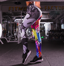 Load image into Gallery viewer, Color Digital Fun Leggings Leggings Green / S