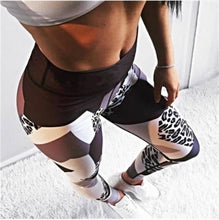 Load image into Gallery viewer, Leggings - Skinny Leopard Print Workout Leggings