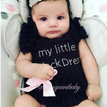 Load image into Gallery viewer, loomrack Baby Girl's Little Black Dress Onesie Clothing Sets