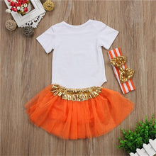 Load image into Gallery viewer, loomrack Baby Girl Thanksgiving Tutu Onesie - Little Miss Thankful 3-Piece Set Baby Clothes
