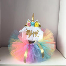 Load image into Gallery viewer, loomrack Baby Girl Tutu Unicorn 1st Birthday Outfit (1/2 Birthday, 1st Birthday, 2nd Birthday) Clothing Sets 01 Unicorn Set 12M