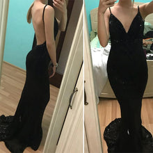 Load image into Gallery viewer, loomrack Backless Long Sequin Gown Girl's Dresses