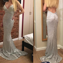 Load image into Gallery viewer, loomrack Backless Long Sequin Gown Girl's Dresses