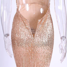 Load image into Gallery viewer, loomrack Backless Long Sequin Gown Girl's Dresses