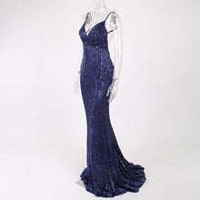 Load image into Gallery viewer, loomrack Backless Long Sequin Gown Girl's Dresses