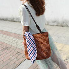 Load image into Gallery viewer, loomrack Bamboo Knitted Shoulder Bag Shoulder Bag