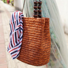 Load image into Gallery viewer, loomrack Bamboo Knitted Shoulder Bag Shoulder Bag