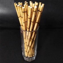 Load image into Gallery viewer, loomrack Bamboo Straws Drinking Straws Yellow