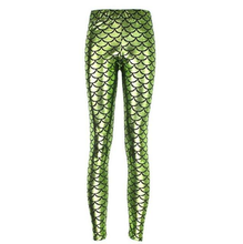 Load image into Gallery viewer, loomrack Becca Fish Scale Mermaid Leggings Leggings K030 Light green / S