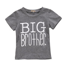 Load image into Gallery viewer, loomrack Big Brother Little Sister Matching Shirts - Big Brother T-shirt and Little Sister Onesie Matching Outfits Gray -Big Brother / 2T