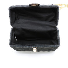 Load image into Gallery viewer, loomrack Black Rattan Purse Shoulder Bags