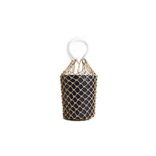 Load image into Gallery viewer, loomrack Bohemian Bucket Bag Top-Handle Bags Black