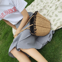 Load image into Gallery viewer, loomrack Bohemian Straw Basket Bag Shoulder Bags
