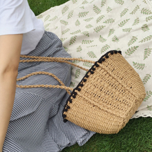 Load image into Gallery viewer, loomrack Bohemian Straw Basket Bag Shoulder Bags