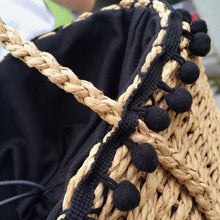 Load image into Gallery viewer, loomrack Bohemian Straw Basket Bag Shoulder Bags
