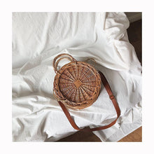 Load image into Gallery viewer, loomrack Brown Handmade Bamboo Bag Rattan Bags