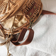Load image into Gallery viewer, loomrack Brown Handmade Bamboo Bag Shoulder Bags