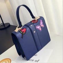 Load image into Gallery viewer, loomrack Bumble Bee Rose Embroidered Messenger Bag Shoulder Bags