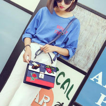 Load image into Gallery viewer, loomrack Bumble Bee Rose Embroidered Messenger Bag Shoulder Bags