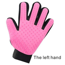 Load image into Gallery viewer, loomrack Cat & Dog Pet Hair Glove Brush/Massager Dog Combs Pink Left Hand