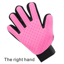 Load image into Gallery viewer, loomrack Cat & Dog Pet Hair Glove Brush/Massager Dog Combs Pink Right Hand