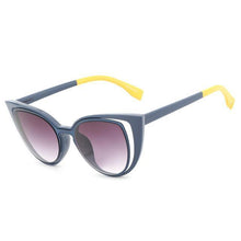 Load image into Gallery viewer, loomrack Chic Hollow Cat Eye Sunglasses Sunglasses Blue Yellow