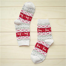 Load image into Gallery viewer, loomrack Christmas Deer Socks Christmas Socks