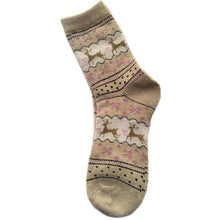 Load image into Gallery viewer, loomrack Christmas Deer Socks Christmas Socks