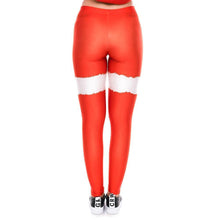 Load image into Gallery viewer, loomrack Christmas Leggings - High Waist Santa Suspenders Leggings