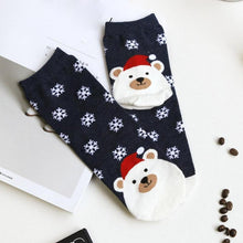 Load image into Gallery viewer, loomrack Christmas Santa Bunny Socks Christmas Socks