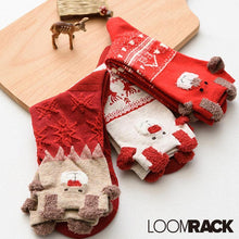 Load image into Gallery viewer, loomrack Christmas Santa Claus Deer Socks Christmas Socks