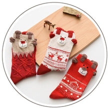 Load image into Gallery viewer, loomrack Christmas Santa Claus Deer Socks Christmas Socks