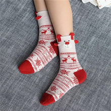 Load image into Gallery viewer, loomrack Christmas Santa Claus Deer Socks Christmas Socks