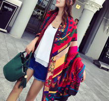 Load image into Gallery viewer, loomrack Classic Bohemian Cape Tassel Scarf Scarves