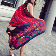 Load image into Gallery viewer, loomrack Classic Bohemian Cape Tassel Scarf Scarves