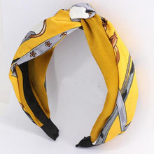 Load image into Gallery viewer, loomrack Classic Knot Turban Hairband Headband Hair Accessories Yellow Style-2