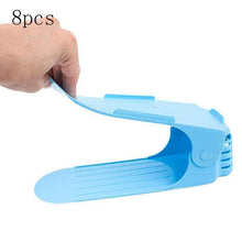 Load image into Gallery viewer, loomrack Color Shoe Slots - Adjustable Shoe Organizer Space (8 pcs.) Shoe Organizers Blue - 8pcs