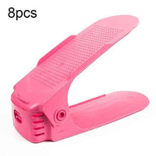 Load image into Gallery viewer, loomrack Color Shoe Slots - Adjustable Shoe Organizer Space (8 pcs.) Shoe Organizers Rose Pink - 8pcs